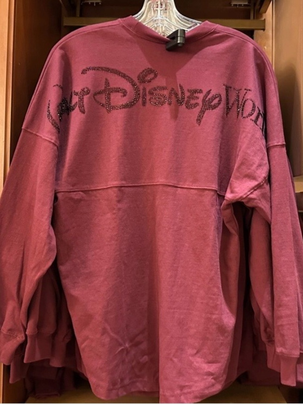 Walt Disney World 2025 Bedazzled Burgundy Maroon Spirit Jersey Size 2X NWT